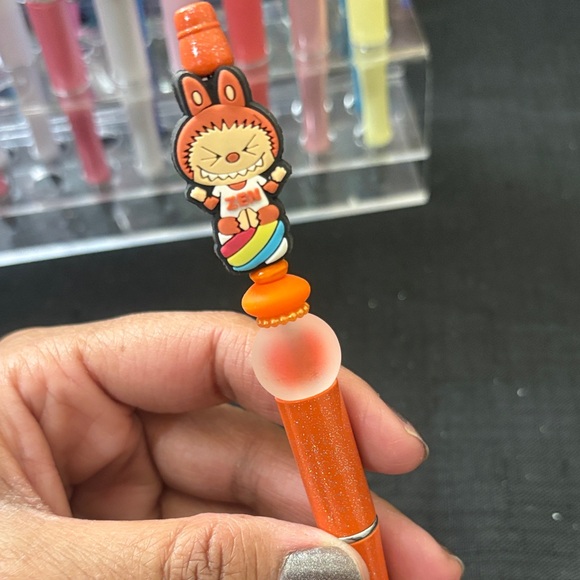 Accessories - Orange Labubu Pen
